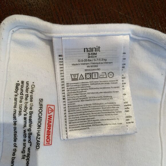 Nanit Breathing Band for Infant Baby 3-12 Months 12.5-25LB Adjustable - Picture 9 of 9